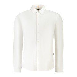 HUGO BOSS CAMICIA MANICHE LUNGHE UOMO BIANCO