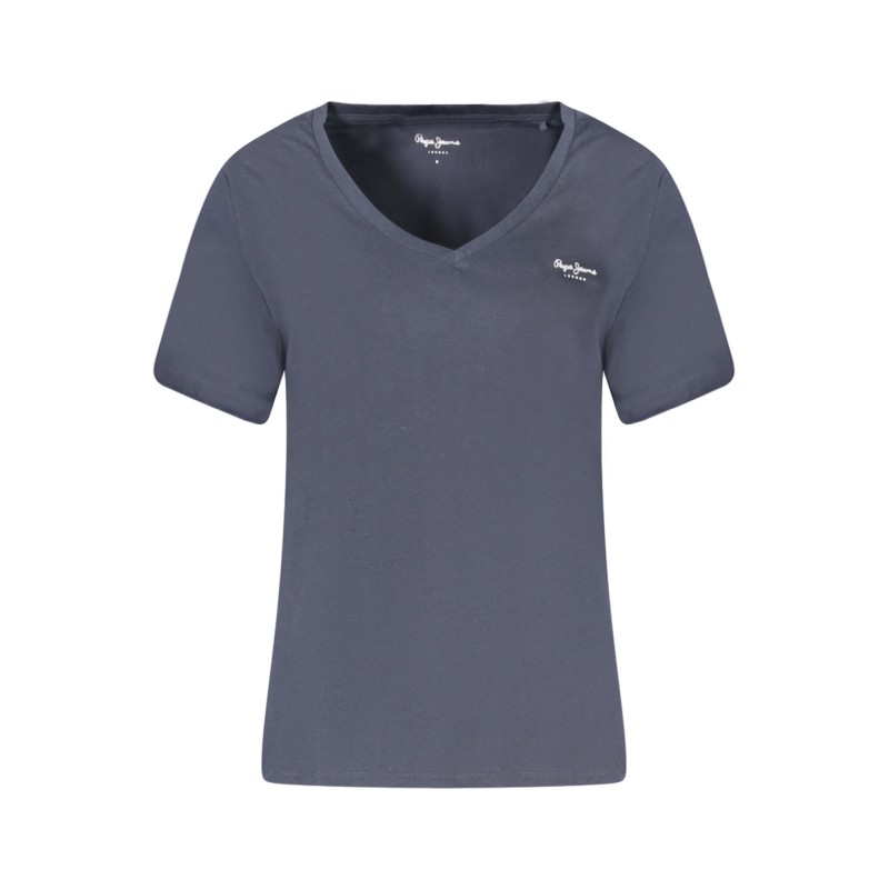PEPE JEANS T-SHIRT MANICHE CORTE DONNA BLU PEPE JEANS T-SHIRT MANICHE CORTE DONNA BLU