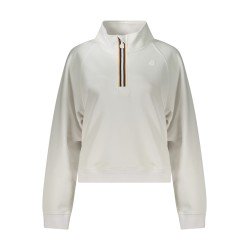 K-WAY FELPA SENZA ZIP DONNA BIANCO