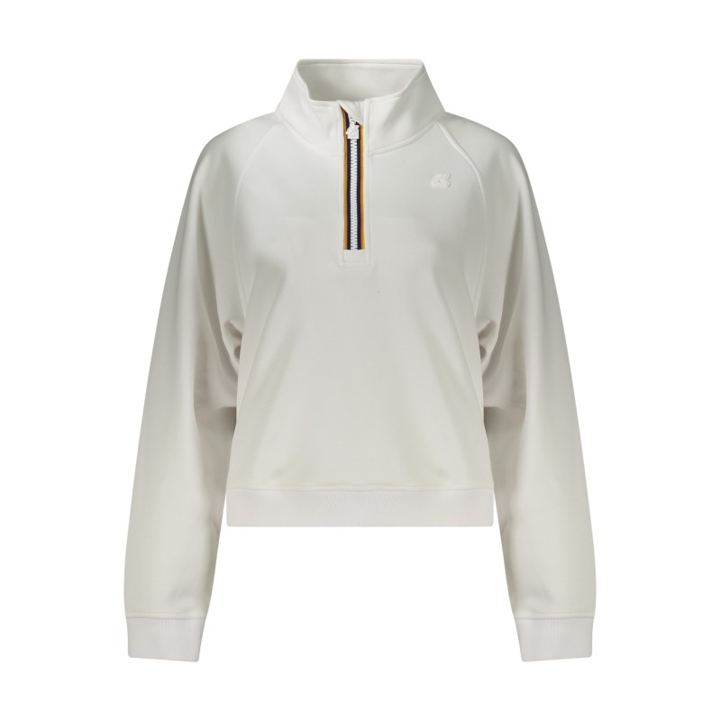 K-WAY FELPA SENZA ZIP DONNA BIANCO K-WAY FELPA SENZA ZIP DONNA BIANCO