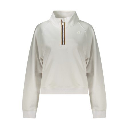 K-WAY FELPA SENZA ZIP DONNA BIANCO