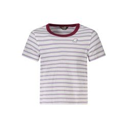 K-WAY T-SHIRT MANICHE CORTE BAMBINA VIOLA