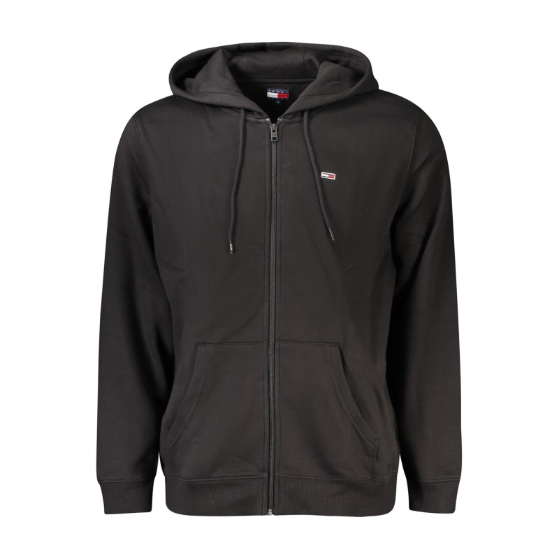 TOMMY HILFIGER FELPA CON ZIP UOMO NERO