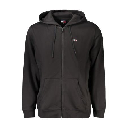 TOMMY HILFIGER FELPA CON ZIP UOMO NERO