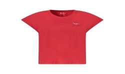 PEPE JEANS T-SHIRT MANICHE CORTE DONNA ROSSO