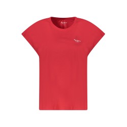 PEPE JEANS T-SHIRT MANICHE CORTE DONNA ROSSO
