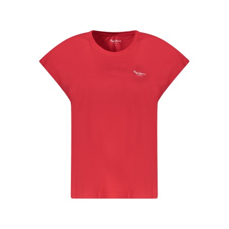 PEPE JEANS T-SHIRT MANICHE CORTE DONNA ROSSO