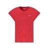 PEPE JEANS T-SHIRT MANICHE CORTE DONNA ROSSO