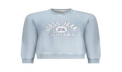 GUESS JEANS FELPA SENZA ZIP UOMO AZZURRO