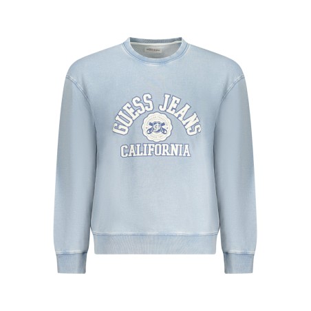 GUESS JEANS FELPA SENZA ZIP UOMO AZZURRO