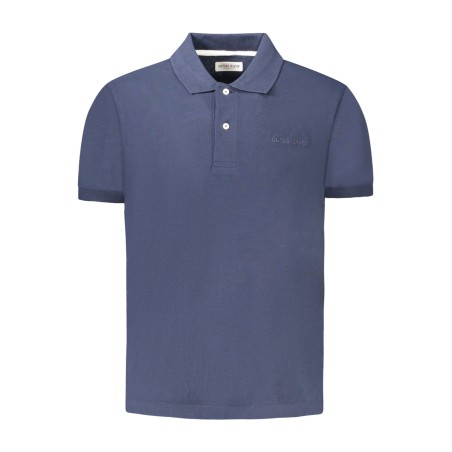 GUESS JEANS POLO MANICHE CORTE UOMO BLU