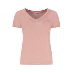 GUESS JEANS T-SHIRT MANICHE CORTE DONNA ROSA