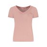 GUESS JEANS T-SHIRT MANICHE CORTE DONNA ROSA