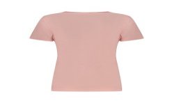 GUESS JEANS T-SHIRT MANICHE CORTE DONNA ROSA