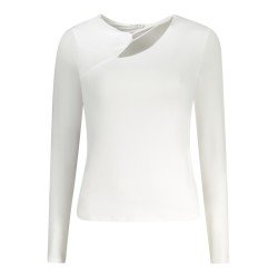 GUESS JEANS T-SHIRT MANICHE LUNGHE DONNA BIANCO