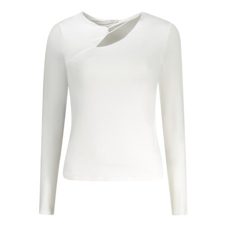 GUESS JEANS T-SHIRT MANICHE LUNGHE DONNA BIANCO