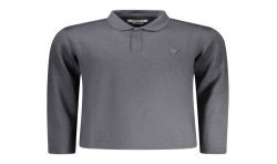 GUESS JEANS POLO MANICHE LUNGHE UOMO NERO