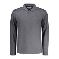 GUESS JEANS POLO MANICHE LUNGHE UOMO NERO