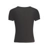 GUESS JEANS T-SHIRT MANICHE CORTE DONNA NERO