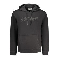 GUESS JEANS FELPA SENZA ZIP UOMO NERO