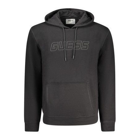 GUESS JEANS FELPA SENZA ZIP UOMO NERO