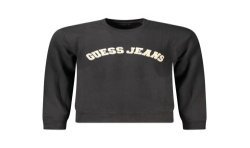 GUESS JEANS FELPA SENZA ZIP UOMO NERO