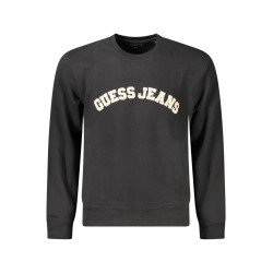 GUESS JEANS FELPA SENZA ZIP UOMO NERO