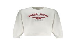 GUESS JEANS FELPA SENZA ZIP UOMO BIANCO