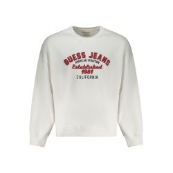 GUESS JEANS FELPA SENZA ZIP UOMO BIANCO