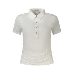 GUESS JEANS T-SHIRT MANICHE CORTE DONNA BIANCO