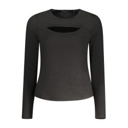 GUESS JEANS T-SHIRT MANICHE LUNGHE DONNA NERO