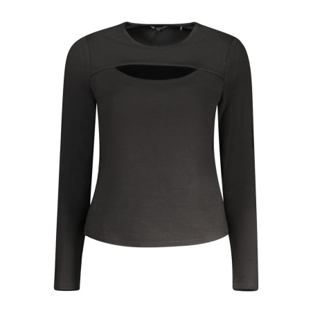 GUESS JEANS T-SHIRT MANICHE LUNGHE DONNA NERO
