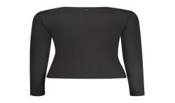 GUESS JEANS T-SHIRT MANICHE LUNGHE DONNA NERO