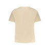 GUESS JEANS T-SHIRT MANICHE CORTE DONNA BEIGE