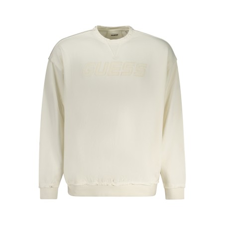 GUESS JEANS FELPA SENZA ZIP UOMO BIANCO