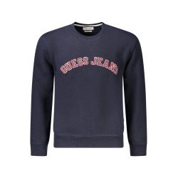 GUESS JEANS FELPA SENZA ZIP UOMO BLU