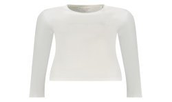 GUESS JEANS T-SHIRT MANICHE LUNGHE DONNA BIANCO