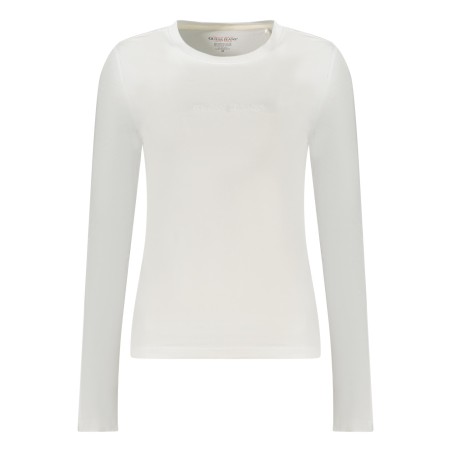 GUESS JEANS T-SHIRT MANICHE LUNGHE DONNA BIANCO