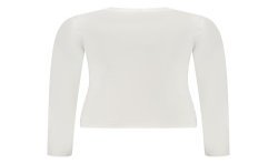 GUESS JEANS T-SHIRT MANICHE LUNGHE DONNA BIANCO