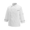 Giacca unisex Gerard Piping - 100% Egyptian Cotton 60/2 60/2 - Black Piping
