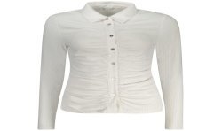 GUESS JEANS CAMICIA MANICHE LUNGHE DONNA BIANCO