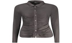 GUESS JEANS CAMICIA MANICHE LUNGHE DONNA NERO