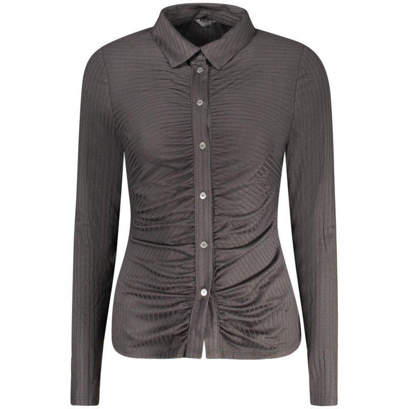 GUESS JEANS CAMICIA MANICHE LUNGHE DONNA NERO GUESS JEANS CAMICIA MANICHE LUNGHE DONNA NERO