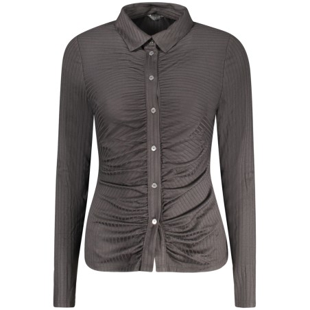 GUESS JEANS CAMICIA MANICHE LUNGHE DONNA NERO