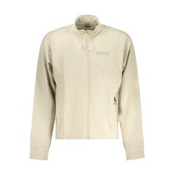 GUESS JEANS FELPA CON ZIP UOMO BEIGE