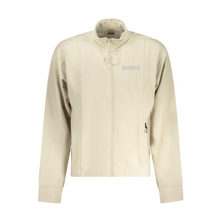 GUESS JEANS FELPA CON ZIP UOMO BEIGE