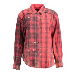 DESIGUAL CAMICIA MANICHE LUNGHE DONNA ROSSO