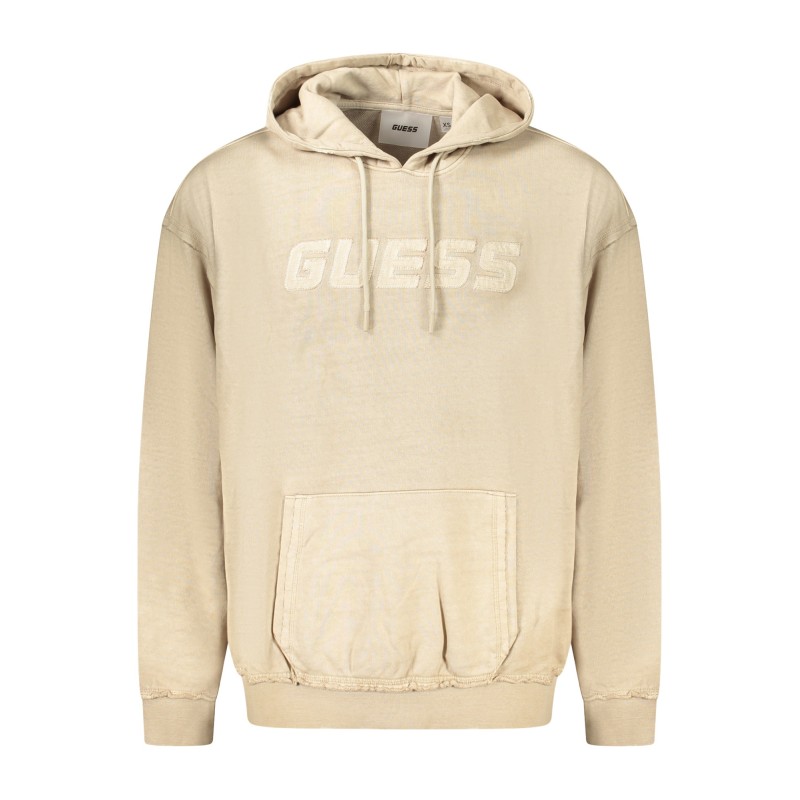 GUESS JEANS FELPA SENZA ZIP UOMO BEIGE GUESS JEANS FELPA SENZA ZIP UOMO BEIGE