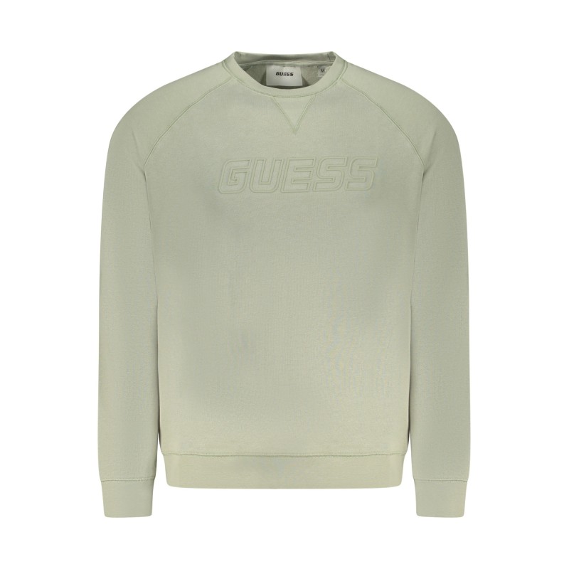 GUESS JEANS FELPA SENZA ZIP UOMO VERDE