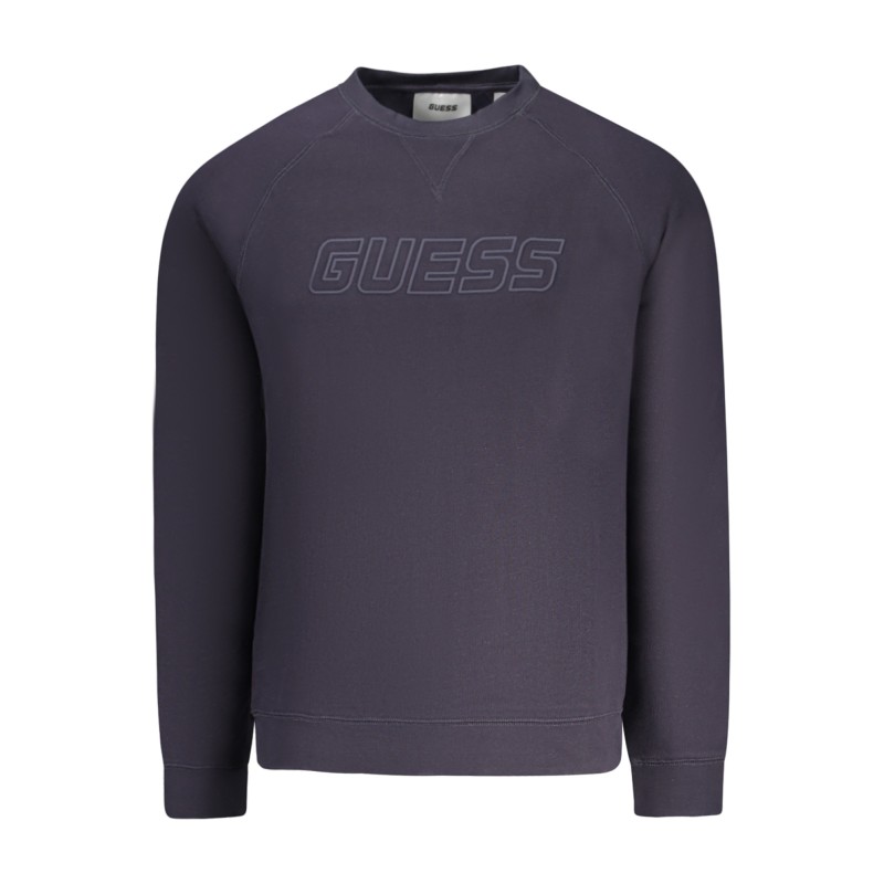 GUESS JEANS FELPA SENZA ZIP UOMO BLU